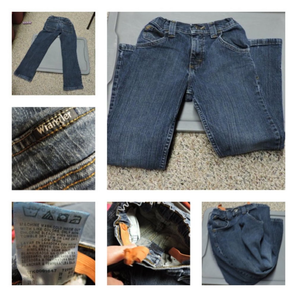 WRANGLER - boy's jeans,  sz 10,  adjustable waist